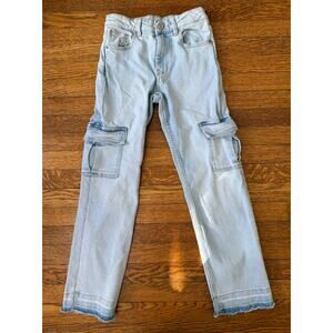 Zara Girls' Light Wash Pocketed Jeans Size 10